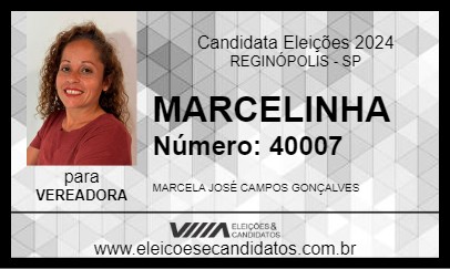 Candidato MARCELINHA 2024 - REGINÓPOLIS - Eleições