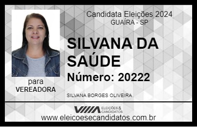 Candidato SILVANA DA SAÚDE 2024 - GUAÍRA - Eleições