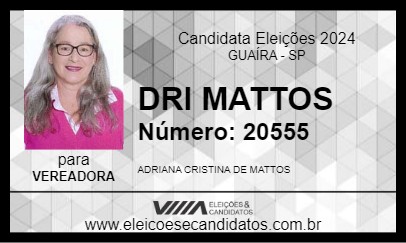 Candidato DRI MATTOS 2024 - GUAÍRA - Eleições