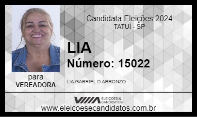 Candidato LIA 2024 - TATUÍ - Eleições