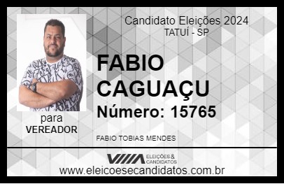 Candidato FABIO CAGUAÇU 2024 - TATUÍ - Eleições