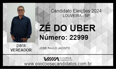 Candidato ZÉ DO UBER 2024 - LOUVEIRA - Eleições