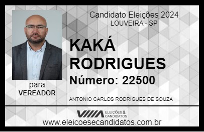 Candidato KAKÁ RODRIGUES 2024 - LOUVEIRA - Eleições