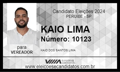 Candidato KAIO LIMA 2024 - PERUÍBE - Eleições