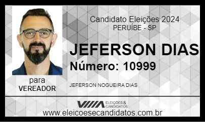 Candidato JEFERSON DIAS 2024 - PERUÍBE - Eleições