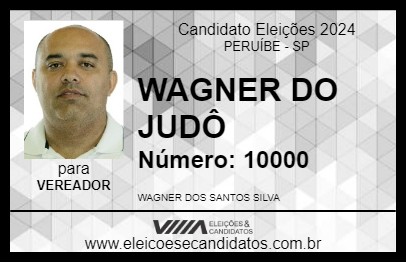 Candidato WAGNER DO JUDÔ 2024 - PERUÍBE - Eleições