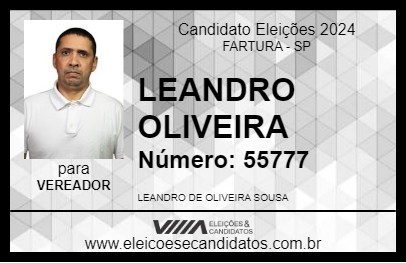 Candidato LEANDRO OLIVEIRA 2024 - FARTURA - Eleições