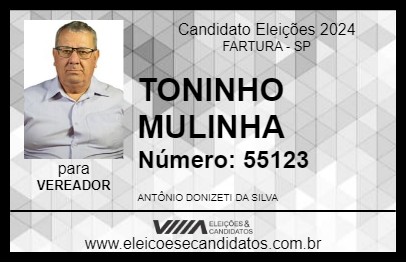 Candidato TONINHO MULINHA 2024 - FARTURA - Eleições