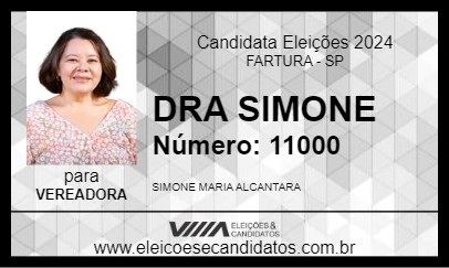 Candidato DRA SIMONE 2024 - FARTURA - Eleições