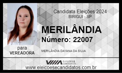 Candidato MERILÂNDIA 2024 - BIRIGUI - Eleições