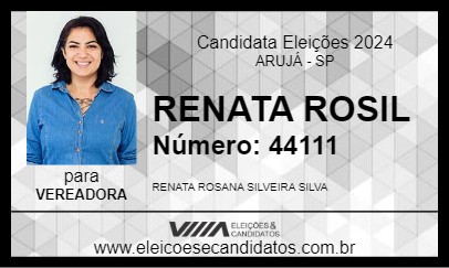 Candidato RENATA ROSIL 2024 - ARUJÁ - Eleições