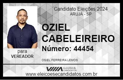 Candidato OZIEL CABELEIREIRO 2024 - ARUJÁ - Eleições