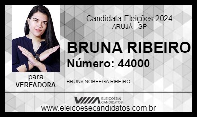 Candidato BRUNA RIBEIRO 2024 - ARUJÁ - Eleições