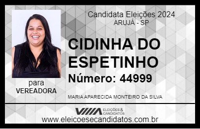 Candidato CIDINHA DO ESPETINHO 2024 - ARUJÁ - Eleições