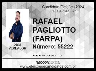 Candidato RAFAEL PAGLIOTTO (FARPA) 2024 - PINDORAMA - Eleições