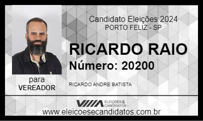 Candidato RICARDO RAIO 2024 - PORTO FELIZ - Eleições