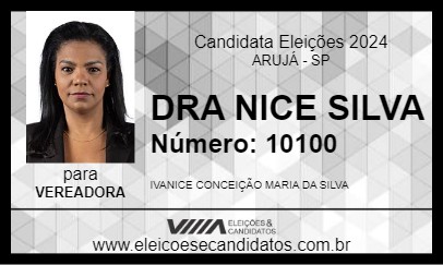 Candidato DRA NICE SILVA 2024 - ARUJÁ - Eleições