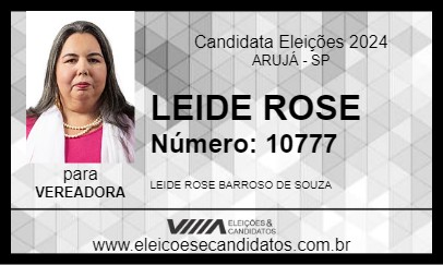 Candidato LEIDE ROSE 2024 - ARUJÁ - Eleições