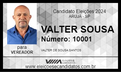 Candidato VALTER SOUSA 2024 - ARUJÁ - Eleições