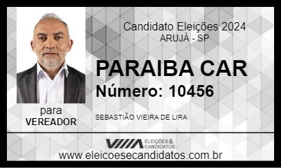 Candidato PARAIBA CAR 2024 - ARUJÁ - Eleições