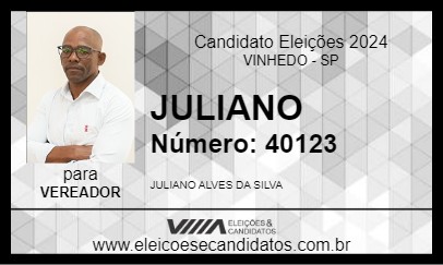 Candidato JULIANO 2024 - VINHEDO - Eleições