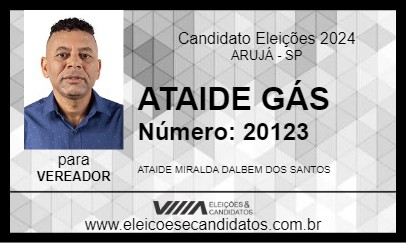 Candidato ATAIDE GÁS 2024 - ARUJÁ - Eleições