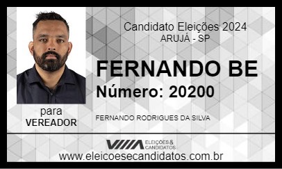 Candidato FERNANDO BE 2024 - ARUJÁ - Eleições