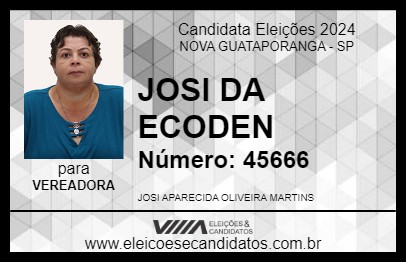 Candidato JOSI MARTINS 2024 - NOVA GUATAPORANGA - Eleições