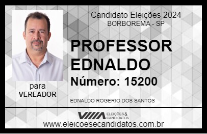 Candidato PROFESSOR EDNALDO 2024 - BORBOREMA - Eleições