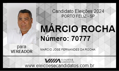 Candidato MÁRCIO ROCHA 2024 - PORTO FELIZ - Eleições