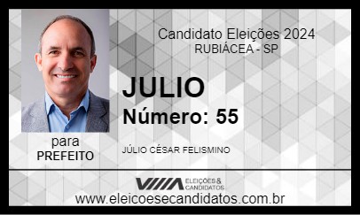 Candidato JULIO 2024 - RUBIÁCEA - Eleições