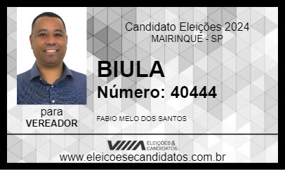 Candidato BIULA 2024 - MAIRINQUE - Eleições