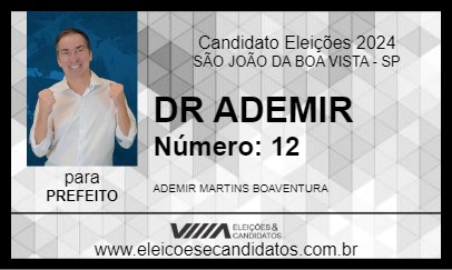 Candidato DR ADEMIR 2024 - SÃO JOÃO DA BOA VISTA - Eleições