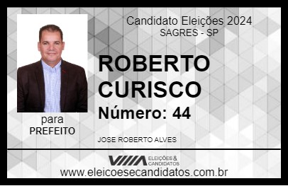 Candidato ROBERTO CURISCO 2024 - SAGRES - Eleições