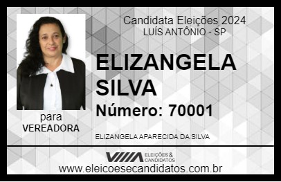 Candidato ELIZANGELA SILVA 2024 - LUÍS ANTÔNIO - Eleições