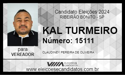 Candidato KAL TURMEIRO 2024 - RIBEIRÃO BONITO - Eleições