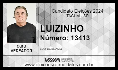 Candidato LUIZINHO 2024 - TAGUAÍ - Eleições