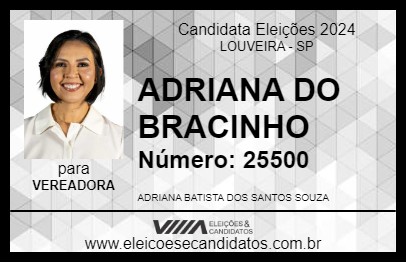 Candidato ADRIANA DO BRACINHO 2024 - LOUVEIRA - Eleições