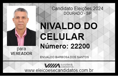 Candidato NIVALDO DO CELULAR 2024 - DOURADO - Eleições