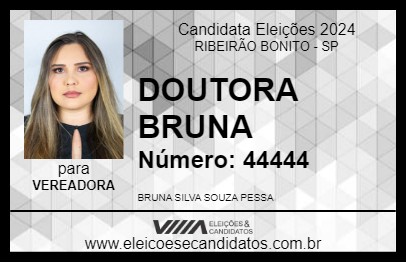 Candidato DOUTORA BRUNA 2024 - RIBEIRÃO BONITO - Eleições