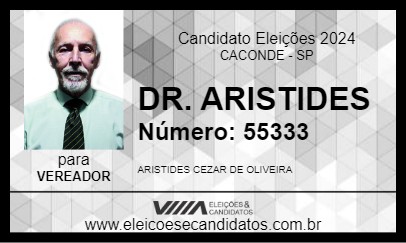 Candidato DR. ARISTIDES 2024 - CACONDE - Eleições