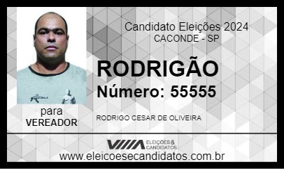 Candidato RODRIGÃO 2024 - CACONDE - Eleições