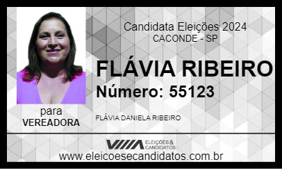 Candidato FLÁVIA RIBEIRO 2024 - CACONDE - Eleições