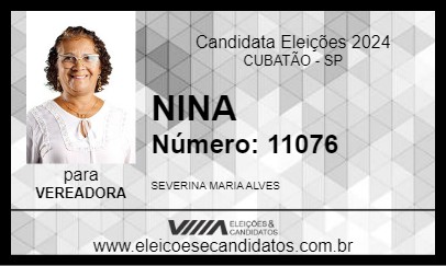 Candidato NINA 2024 - CUBATÃO - Eleições