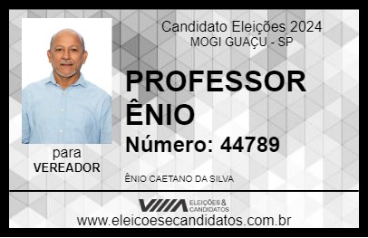 Candidato PROFESSOR ÊNIO 2024 - MOGI GUAÇU - Eleições