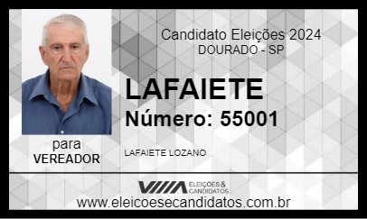 Candidato LAFAIETE 2024 - DOURADO - Eleições