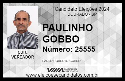 Candidato PAULINHO GOBBO 2024 - DOURADO - Eleições