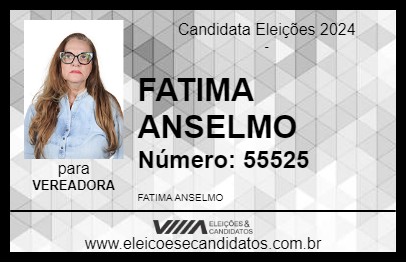 Candidato FATIMA ANSELMO 2024 - OSVALDO CRUZ - Eleições