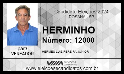 Candidato HERMINHO 2024 - ROSANA - Eleições