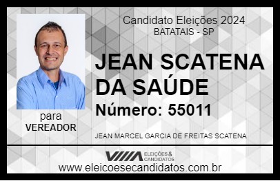 Candidato JEAN SCATENA DA SAÚDE 2024 - BATATAIS - Eleições